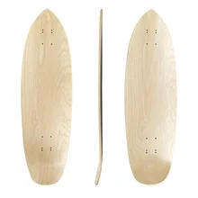 1 Piece 32inch Skateboard Deck Surf Skateboard Maple Wood Suit Land Carver Single Rocker Accessories No Regiment 6 Style Outdoor