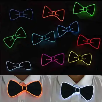 

LED Luminous Bowtie Necktie Flashing Bow Tie Gift Fashion Christmas Accessories Dance