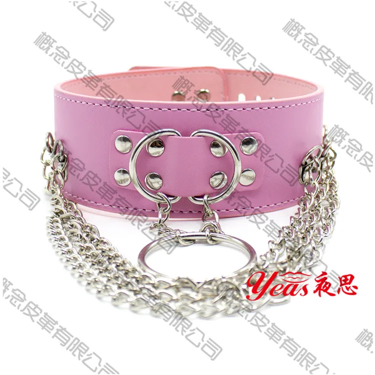 Manufacturers Direct Selling Leather Black And White with Pattern Pin Buckle Bandana Bound Toy Flirting Traction Belt Suppositor
