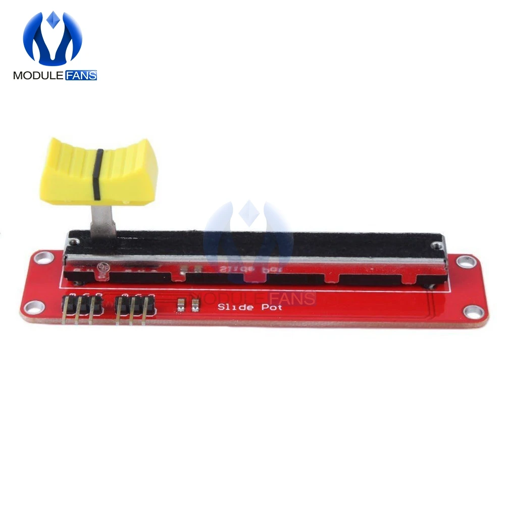 B10K Sliding Slider Potentiometer Switch Slide Block Module for Arduino MCU ARM Electronics DIY multiturn potentiometer linear potentiometer potentiometer kit trimmer potentiometer electronic components