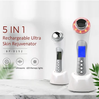 

Ultrasound Skin Renewal Device Ion Import Export Beauty Instrument Acne Repair Restore Elasticity Facial Care Machine 4 Modes
