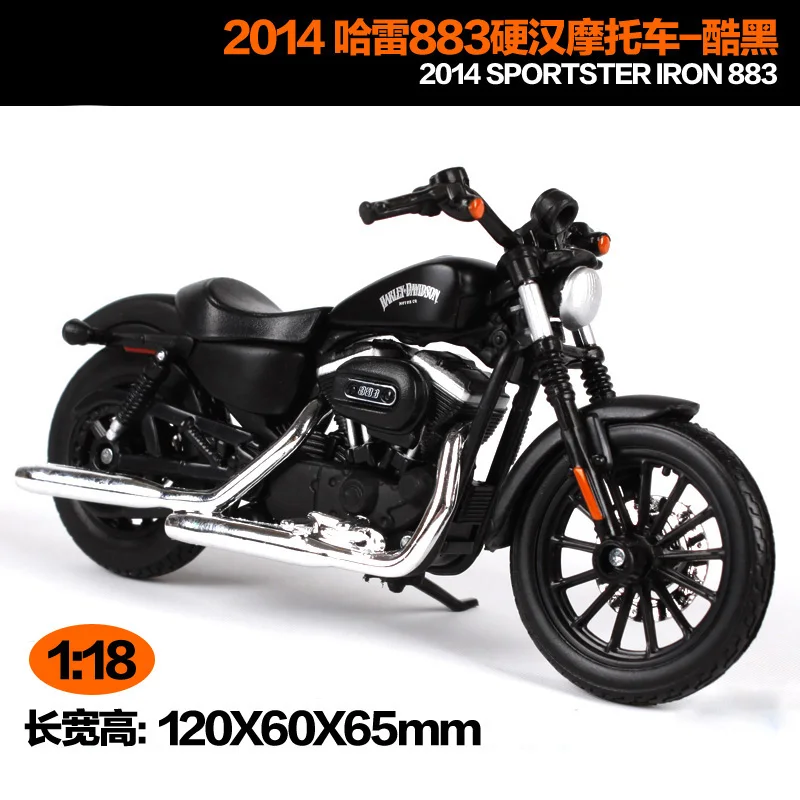 Maisto 1:18 Harley Davidson 2014 SPORTSTER Железный 883 мотоцикл металлическая модель игрушки для