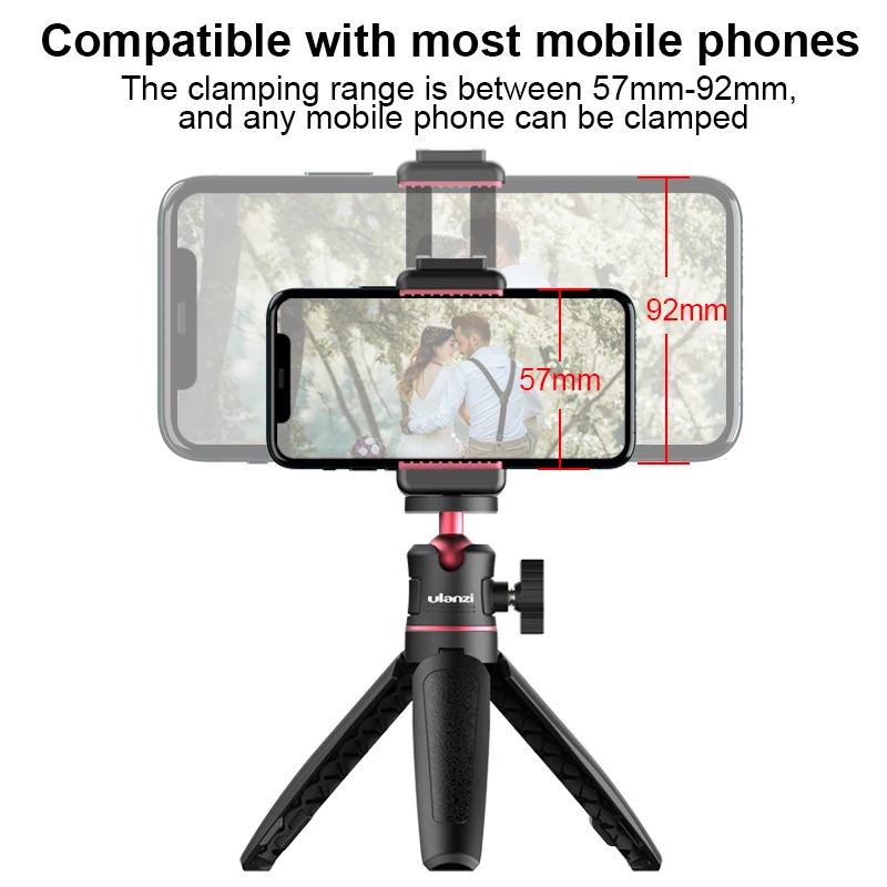 Dslr Slr Vlog Tripé Kit Cold Shoe Phone Mount Suporte para Microfone Luz Led Mini Tripé para Iphone 13 Sony Ulanzi-mt08 - Image 4