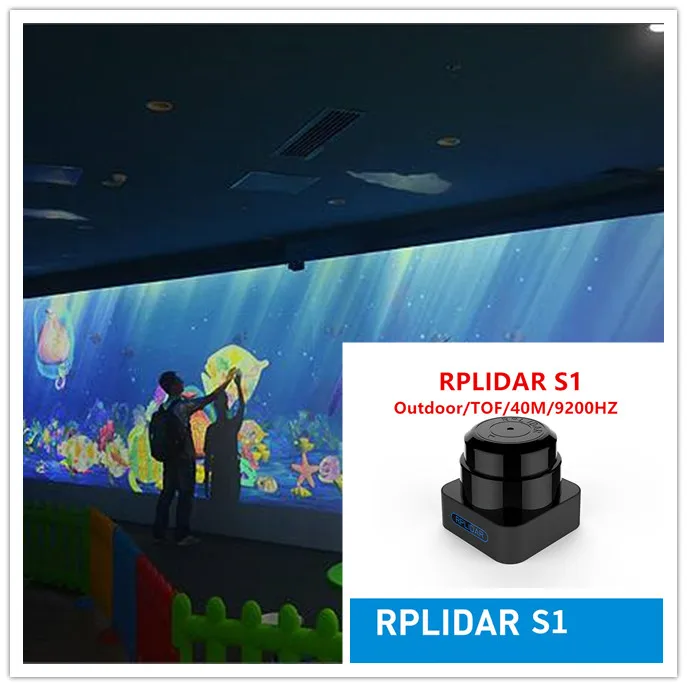 

RPLIDAR S1 40M lidar outdoor ground wall screen interactive software multi-touch projection interactive engine system kit