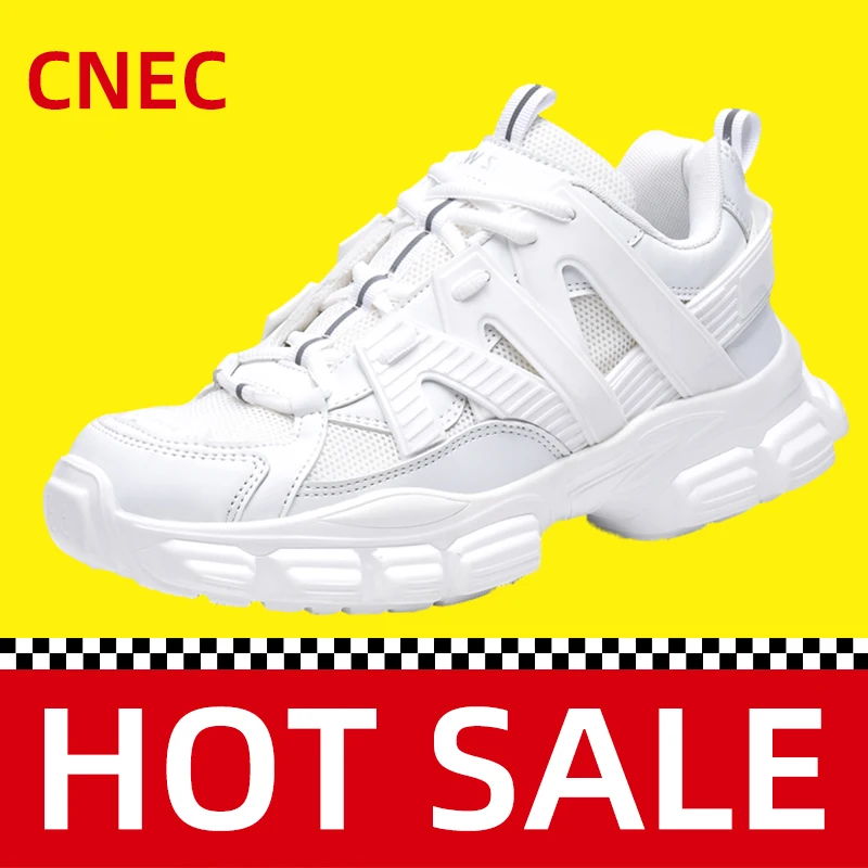

2020 Genuine CNEC Sneakers Shoes for Women Man Casual Safety Fashion Sports Trend Black White Running Breathable Basket Homme