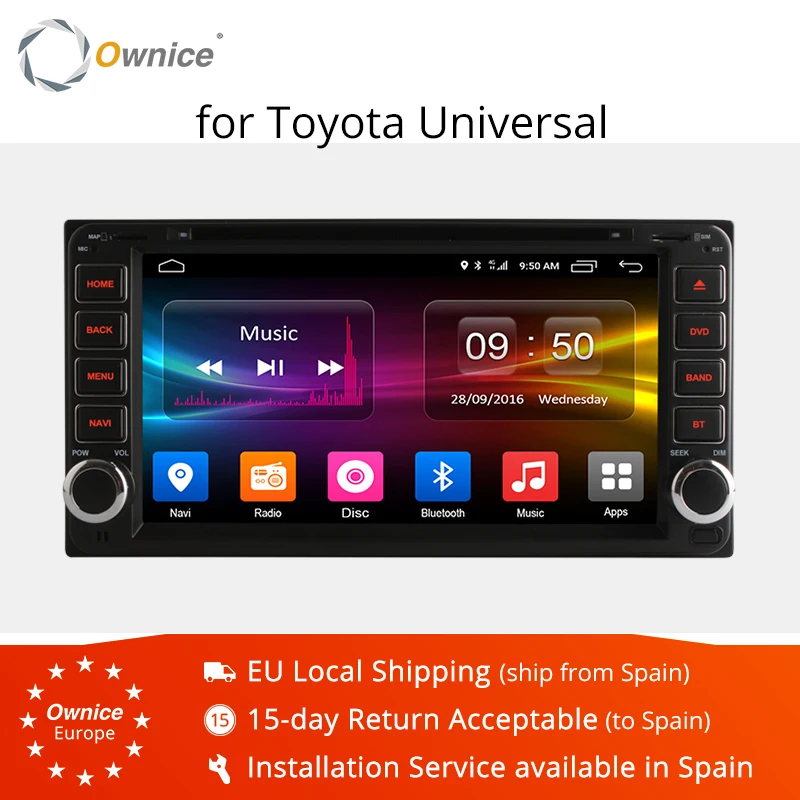 Автомобильный DVD плеер Ownice Android 6 0 8 ядер GPS Navi четырехъядерный процессор для Toyota RAV4