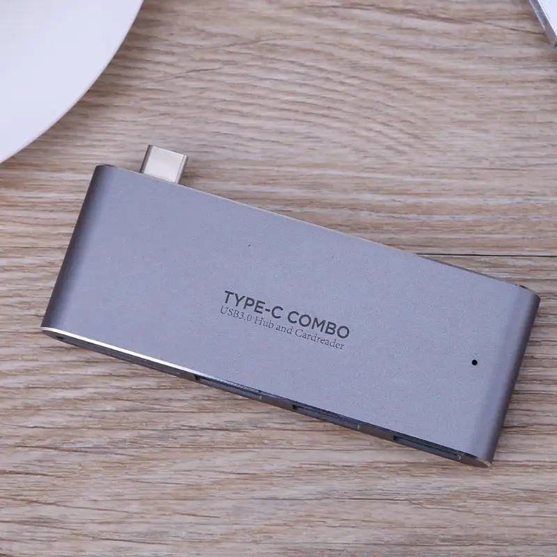5 в 1 type-C концентратор USB3.1 Combo Card Reader адаптер для Macbook Phone