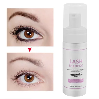 

New 50ML Eyelash Makeup Foaming Cleanser Professional Mild Eyelash Extension Cleaning Foam Grafting Eyelash Cleansing Foam