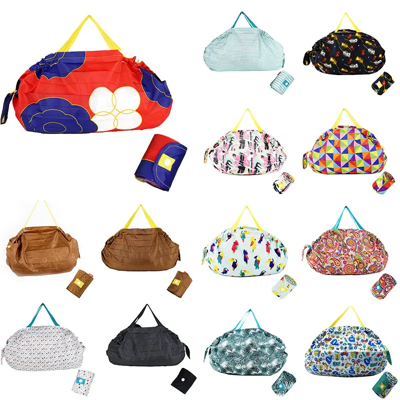 Multi-function Reusable Grocery Bags Eco-Friendly Foldable Large Capacity Shopping bag Compact Bag tote Washable Durable Handbag | Багаж и
