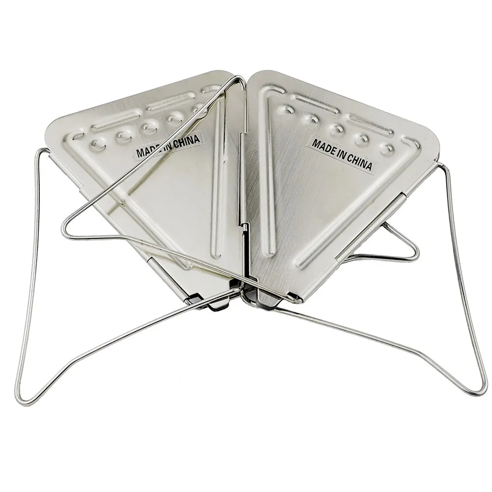 Strong Outdoor Hiking Coffee Drip Stand Coffee Filter Rack Traveling BBQ Picnic Stainless Steel Silver Camping Coffee Rack