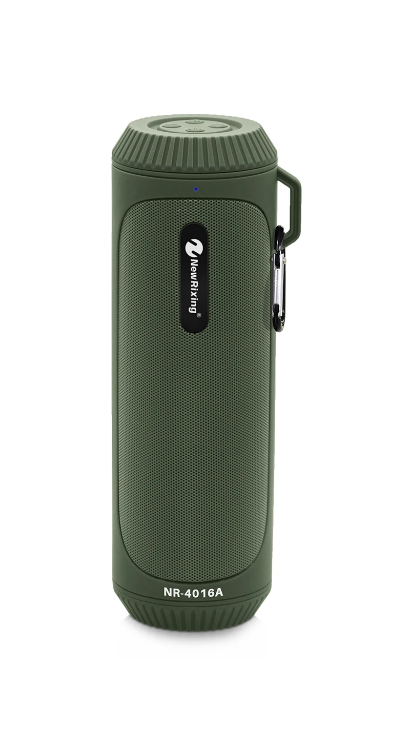 ArmyGreen Bluetooth музыкальный бас-динамик водонепроницаемый портативный открытый светодиодный беспроводной Колонка громкий динамик Поддержка TF карта FM радио Aux вход - Цвет: ArmyGreen