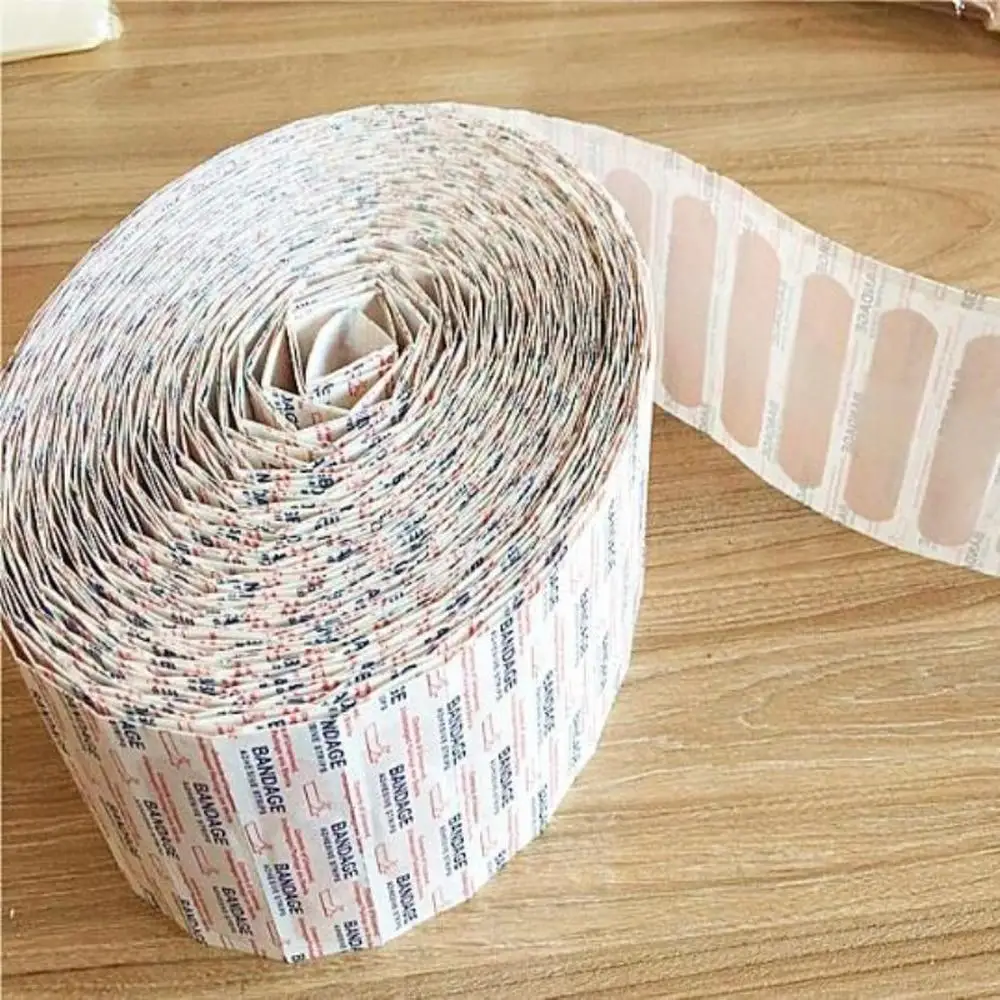 100Pcs/Bag Band Aids Waterproof Breathable Cushion Adhesive Plaster Wound Hemostasis Sticker Band First Aid Medical Bandage