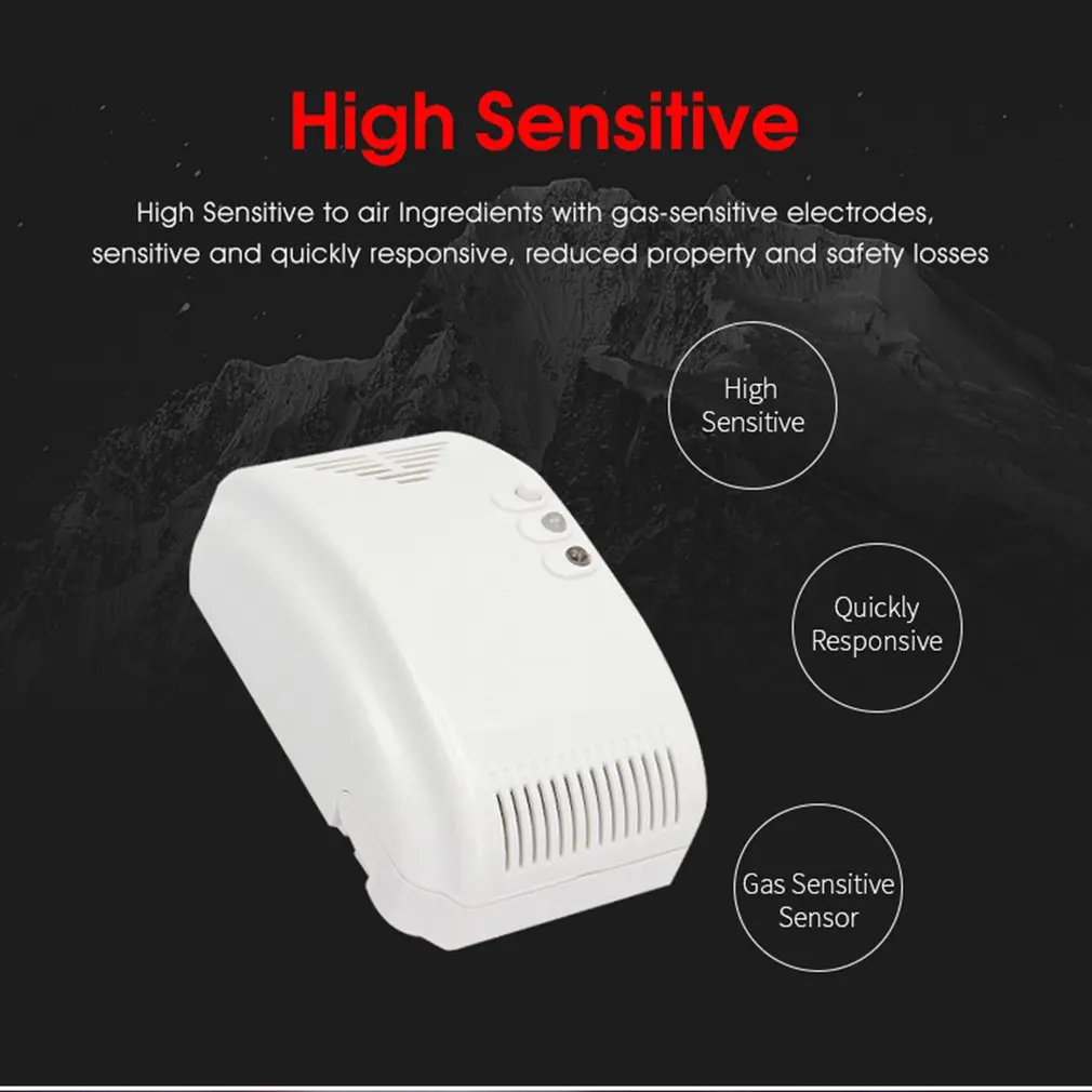 Wall-Mounted Standalone Networking Combustible Coal Natural Gas Alarm Sensor Leaking Detector