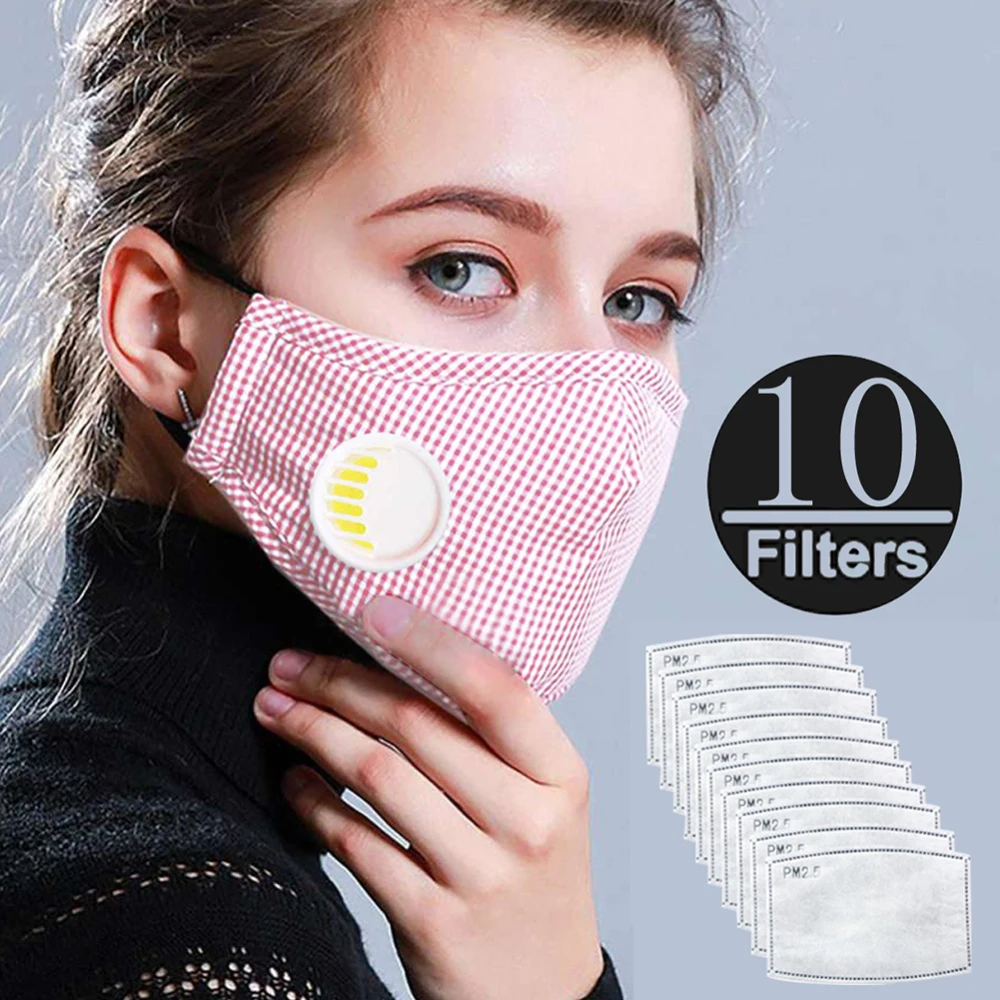 

Mouth Face Mask Anti-fog Anti PM 2.5 Mask with Activated Carbon Filters
