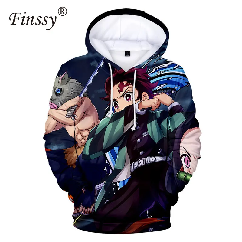 Толстовка с капюшоном для взрослых, свитер Tanjirou Nezuko Demon Slayer Kimetsu no Yaiba, костюмы для косплея, детское теплое пальто с длинными рукавами