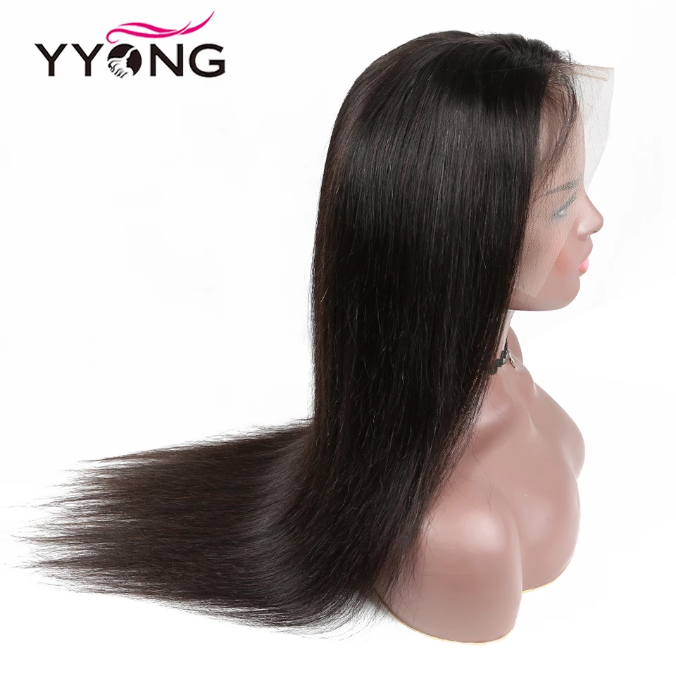 13x4 Straight Lace Front Human Hair Wigs Pre Plucked With Baby Hairs 12-26inch Low Ratio Brazilian
