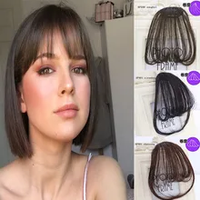 LVHAN 4 цвета клип в волосы челка шиньон синтетический имитация челок волос кусок клип в наращивание волос