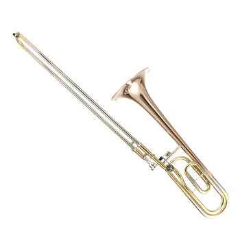 MARGEWATE Bb-F# Tune Tenor Slide Trombone Phosphorus Copper Gold Lacquer Bb-F# Tune New Arrival High Quality Musical Instrument