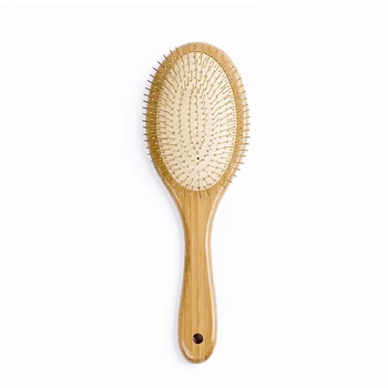 

High-end Bamboo Massage Comb Nanmu Steel Needle Capsule Comb Hair Salon Style Comb Air Cushion Comb Care Hair Styling Tools