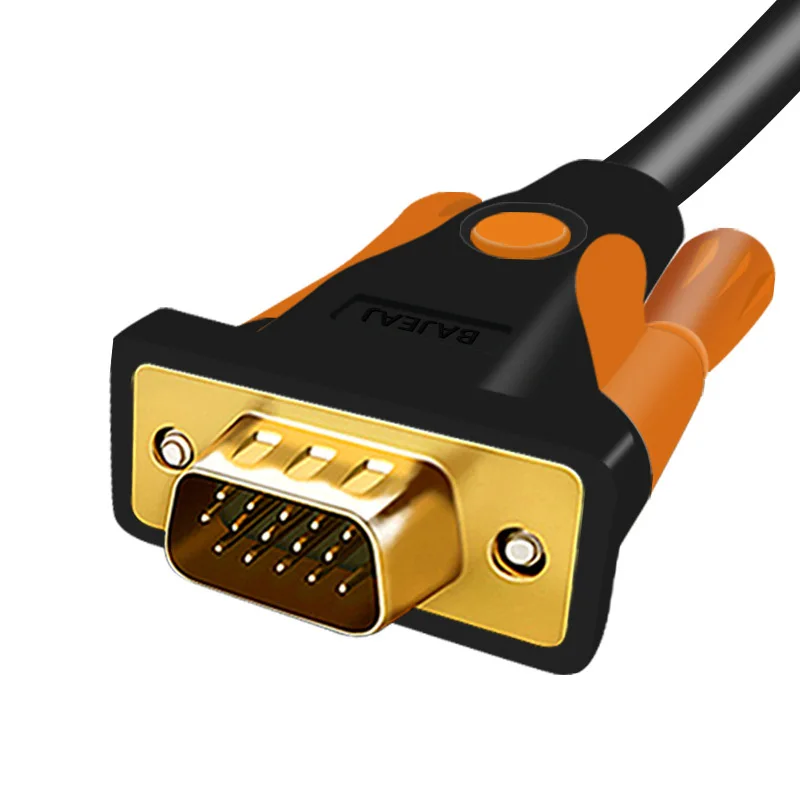Кабель VGA 3+ 6 плетеный экран для HD tv PC ноутбука tv Box Проектор Монитор абсолютно и высокое качество