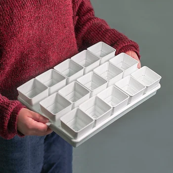 

Meshpot 16-Pack Succulents Pots Plastic Flower Pot Plants Container Seedlings Nursery Supplies Home Decoration (Inner Dia. 6CM)