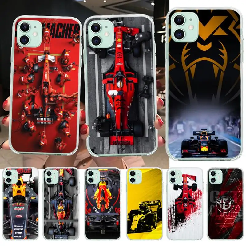 

Formula 1 Soft Rubber Phone Cover for iPhone 11 pro XS MAX 8 7 6 6S Plus X 5S SE 2020 XR cover