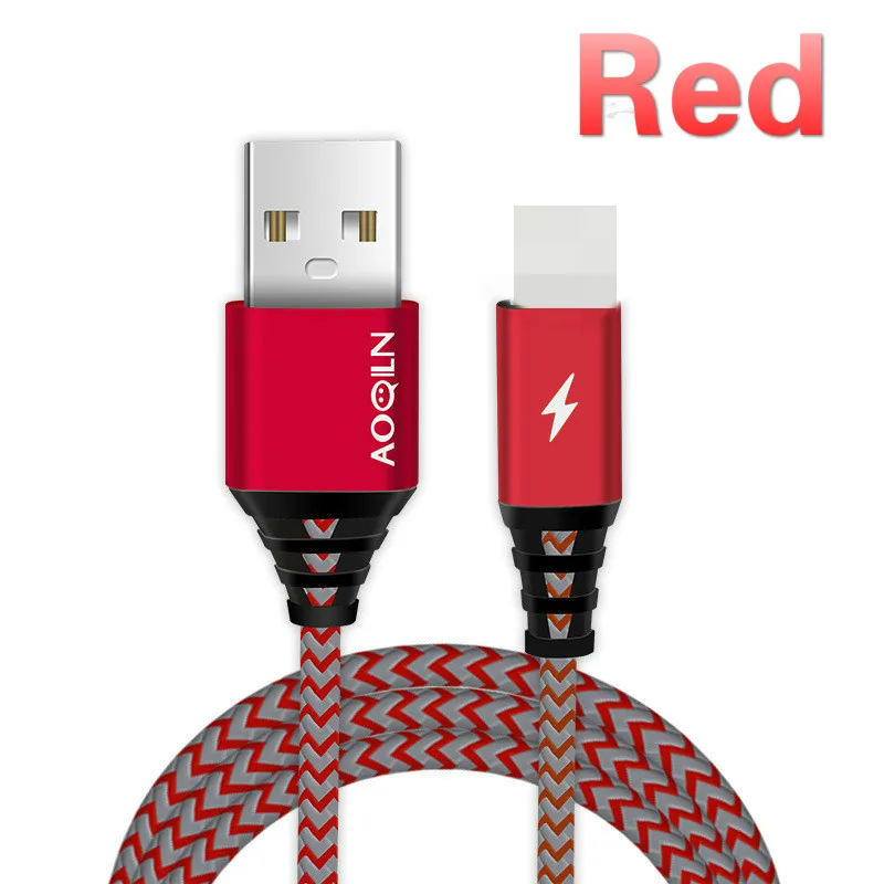 1 м металлический Плетеный USB кабель для iPhone X 8 7 6 6s быстрой зарядки 10 SE 5 5S шнур