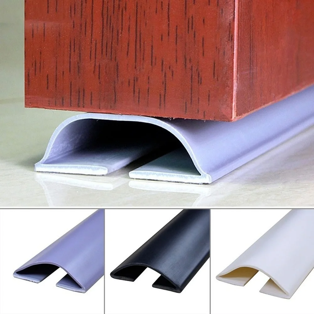 Door Draft Stopper Sealing Strip Sound Proof Noise Reduction Dust Proof Flexible Bottom Seal Strip Gap