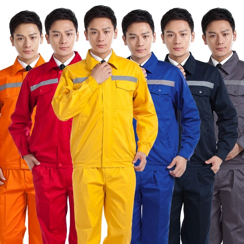 Working Clothes Men Work Uniforms Tops Pants Auto Repair Mechanics Quality Factory