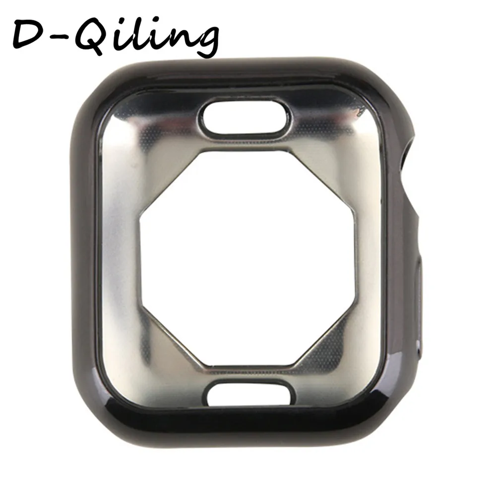 Чехол для часов Apple Watch Case5, 4, 3, 2, 1, 40 мм, 44 мм, прозрачный чехол из ТПУ, защитная пленка для экрана iWatch