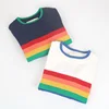 1 -6 year Boys Rainbow Children Sweater Autumn Winter Fashion 2022 Baby Girl Boys Clothing Children Tops Girls Sweater ► Photo 2/6