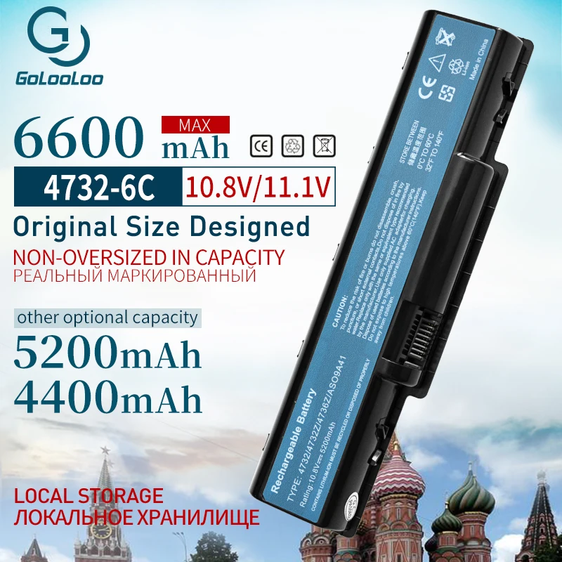 Pаспродажа 4400mah лаптоп с Батарея для ACER AS09A31 AS09A41 AS09A51 AS09A61 AS09A71 AS09A73 AS09A75 AS09A90 AS09A56 5732 4732 5516 5517