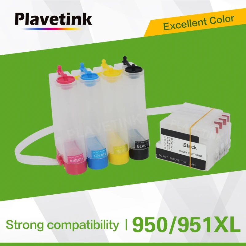 Чернильный резервуар Plavetink Ciss для HP 950 951 XL принтера Officejet Pro 8100 8600 8610 8615 8620 с чипом