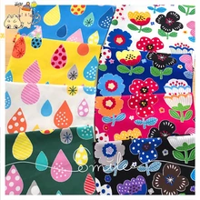 Ткань для поделок, художественные стеганые ткани, ткани, импортированные из Японии, хлопок, тонкая ткань, мультфильм, соединяются вместе, ветер