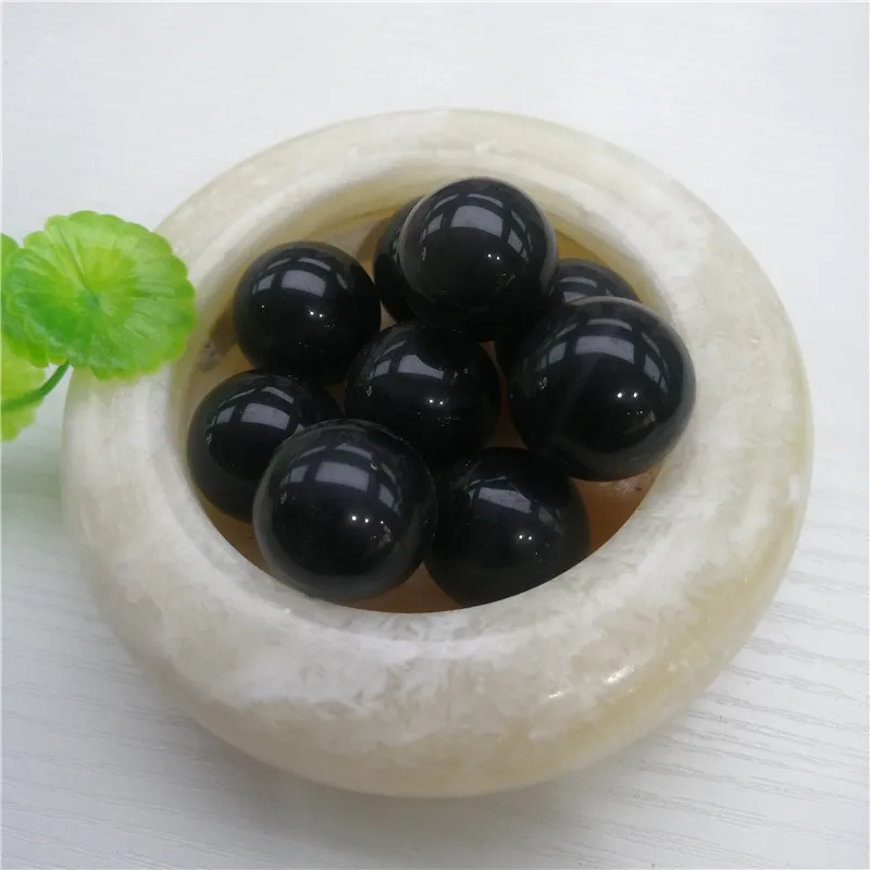 Natural Black obsidian healing Reiki ball crystal sphere for decoration | Дом и сад