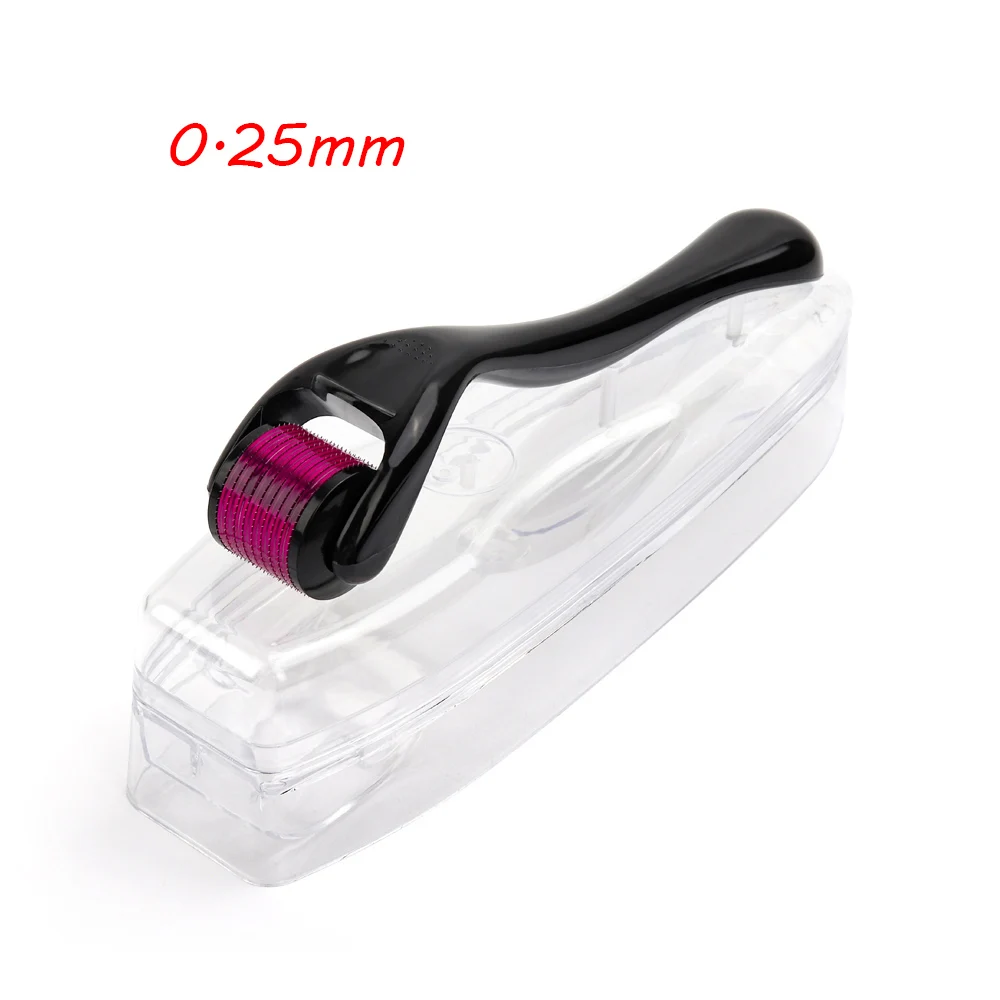 Rose Red 0.25mm DRS 540 Derma ролика 0,2/0,25/0,3 мм титановые иглы Mezoroller Dr ручка машина для средств по уходу за кожей для ухода за волосами, Лечение выпадения ручка - Цвет: Rose Red 0.25mm
