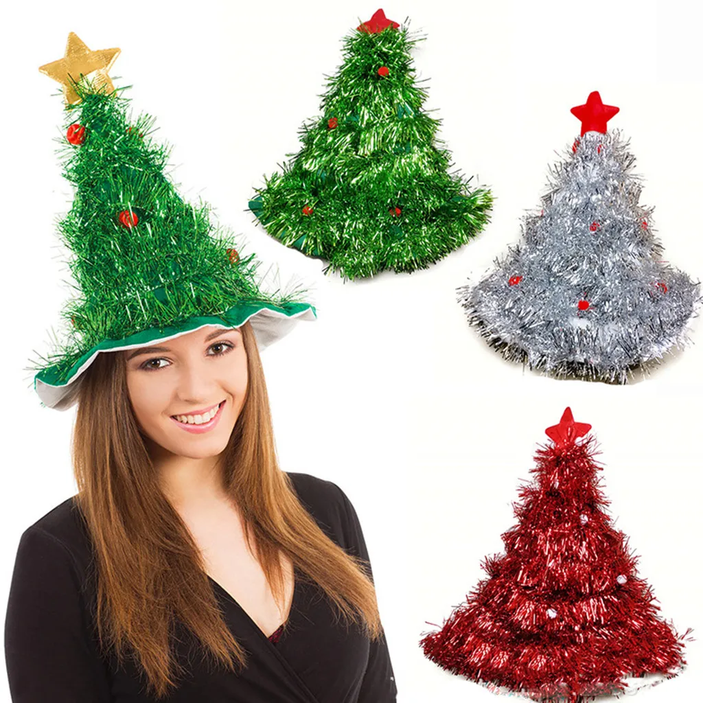 Christmas Hat Children's Adult Hat Spring Cap Funny Party Christmas Tree Costume новогодние подарки christmas decorations natal