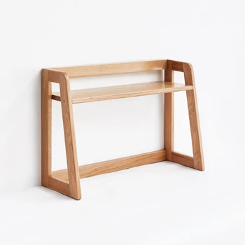 

Modern Simple Bookshelves With All Solid Wood In Genji Wood Language Receive Oak Simple Desktop Shelf