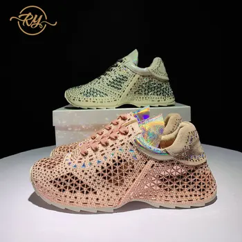 

RY-RELAA sneakers women 2020 fashion Genuine Leather luxury genuine leather womens shoes platform sneakers women casual shoes
