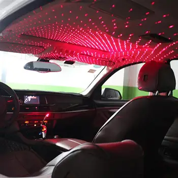 

1pcs Car Roof Star Lights Universal Night Light Romantic Atmosphere Lamp Ceiling Decoration Light With Usb Port