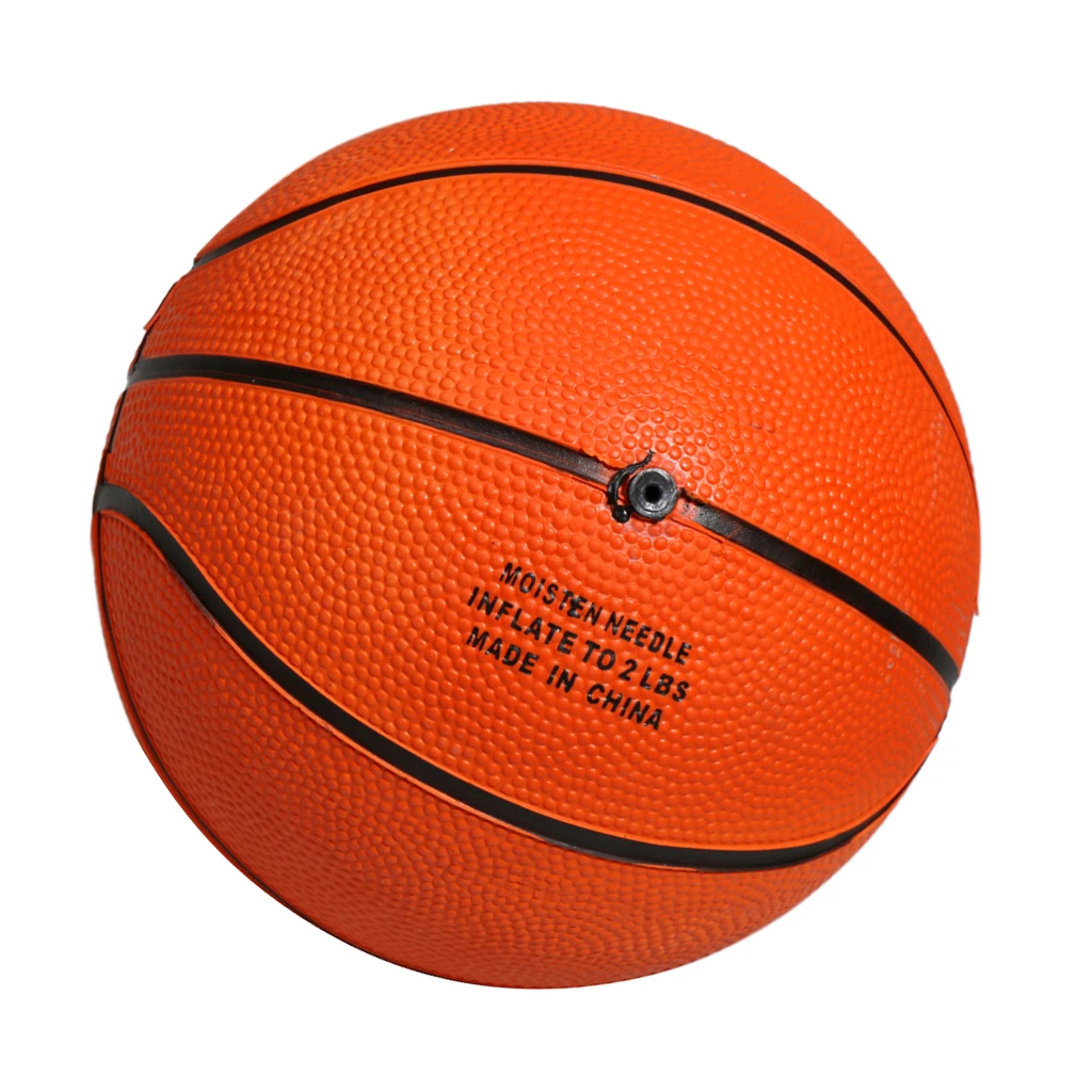 Rubber 5.1 Inch Mini Toddler Kids Basketball Ball Toy Game Ball  For Indoor Outdoor Entertainment Orange