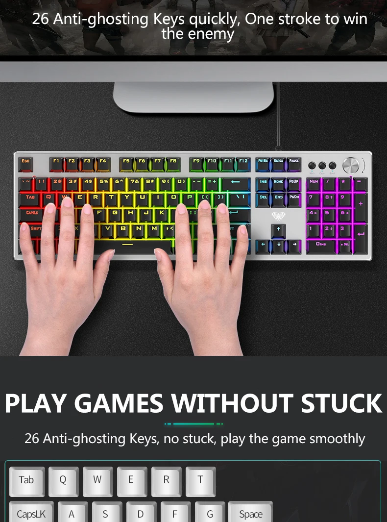 Combos de teclado e mouse