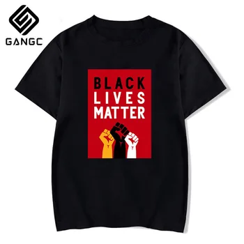 

New Men Black Lives Matter Tshirs Fashion Summer Short Sleeve T-Shirt Letter Printed O-Neck Vintage T-Shirtsmen Clothing