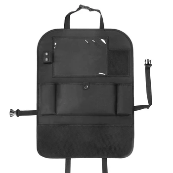 

Car Seat Storage Bag Car Seat Back-Mounted Sundries Finishing Pocket 4Usb Charging Notebook Water Cup Organizer