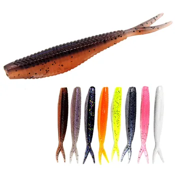 

8PCS/Lot 6cm 1.5g Easy Shiner Soft Lure Fishing Wobblers Fishing Lure Silicone Bait Double Color Carp Artificial Bait Swimbait