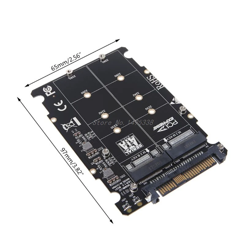 M.2 SSD на U.2 адаптер 2в1 M.2 NVMe и SATA-Bus NGFF SSD на PCI-e U.2 SFF-8639 адаптер PCIe M2 конвертер для настольных компьютеров