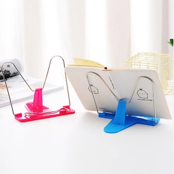 

Hot sale 1Pc Bookends Portable Foldable Reading Book Holder Bookend Stand Reading Book Stand Document Holder
