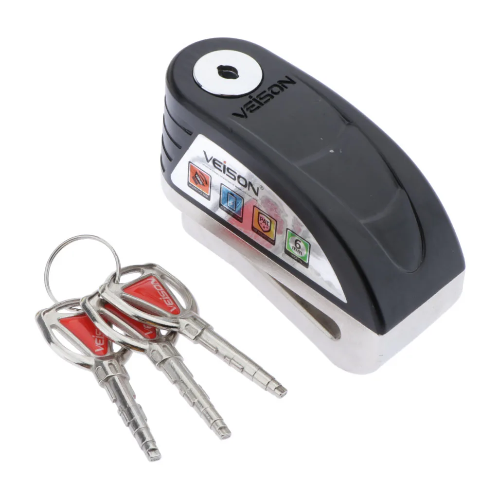 Motorcycle Scooter Bicycle Anti-theft Wheel Disc Brake Lock Security Alarm