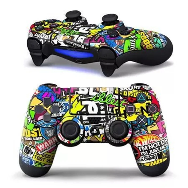 Наклейка s для контроллера PS4, джойстик, Виниловая наклейка, наклейка для кожи, защитный чехол для sony Playstation 4, для PS4 Slim Pro