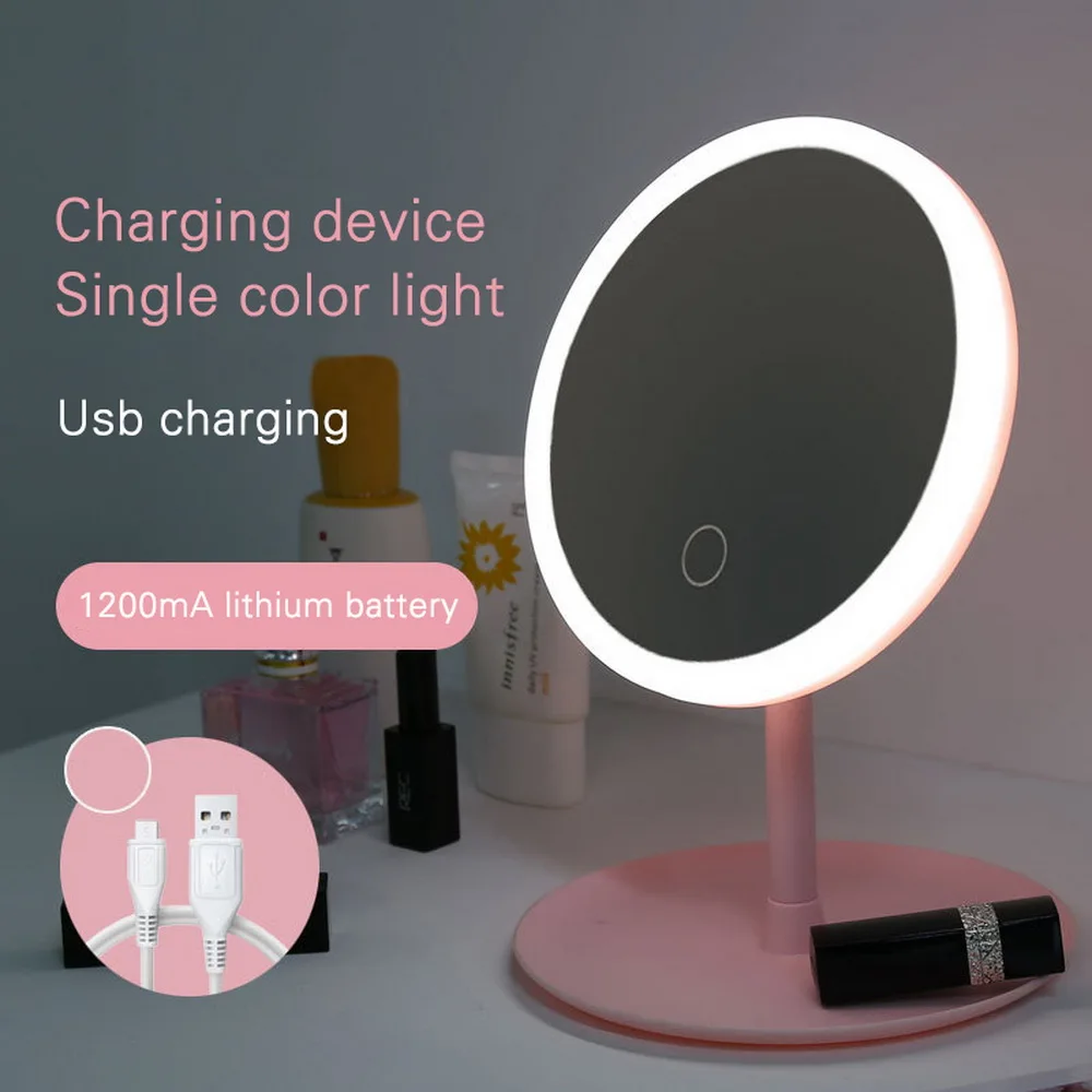 1-USB charging Makeup Backlit Mirror Light With Natural White LED Daylight vanity mirror Detachable/Storage Base 3Modes To espelho lustro 3Type - Цвет: 1-USB charging